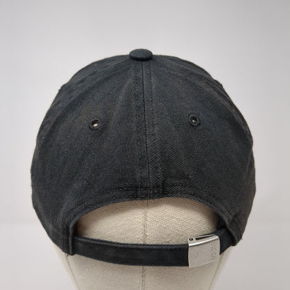 Adidas Slideback Hat Black One Size Adjustable Embroidered 3 Stripes