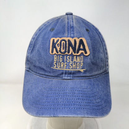 Kona Big Island Surf Shop Snapback Hat Blue One Size Embroidered Legacy