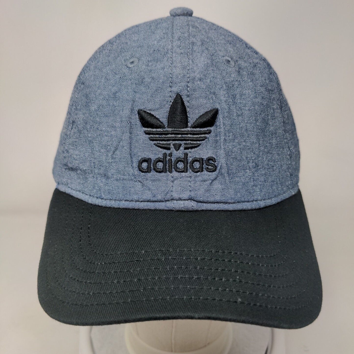 Adidas Trefoil Slideback Hat Blue OSFM Embroidered Logo 3 Stripes