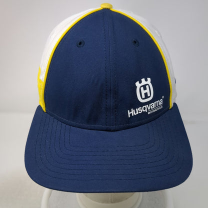 New Era Snapback Blue White Yellow Hat One Size Husqvarna Motorcycles 9FORTY