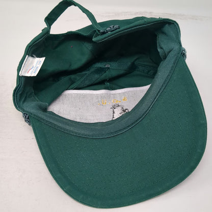 Nissin Cap 5 Panel Green One Size Slideback Rope S.O.U. Logo Embroidered Hat
