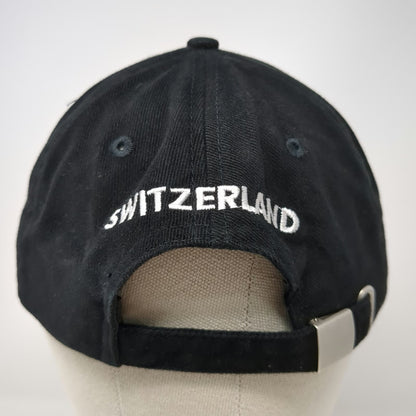 Alberto SA Switzerland Flag Baseball Cap Black One Size Hat Slideback Cross