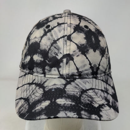No Boundaries Slideback Hat Black One Size Adjustable Tie Dye Blank