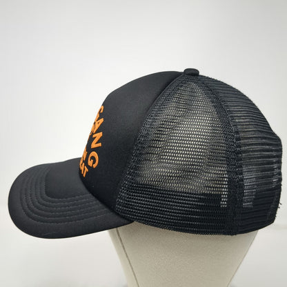 Theo Von Trucker Hat Black Orange One Size Gang Return Of The Rat Snapback Mesh
