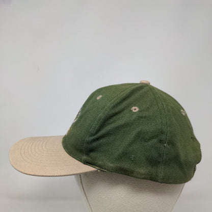 Alaska Moose Slideback Hat Green OSFA Embroidered Adjustable Colorblock