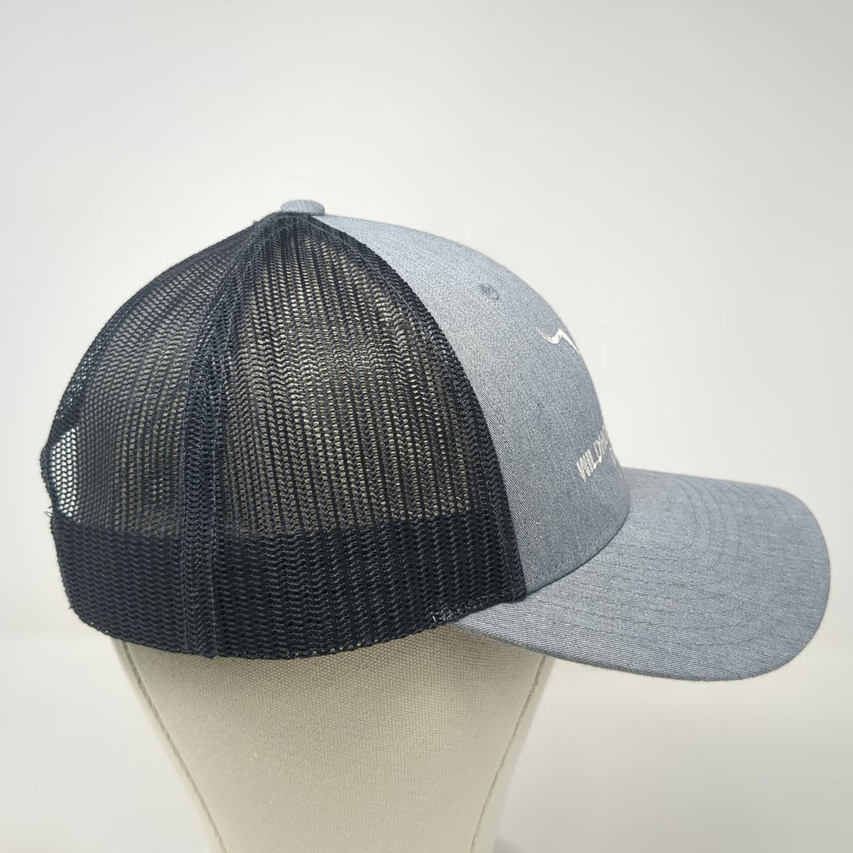 Richardson Trucker Hat Gray L Wildhorse Springs Ranch Mesh Snapback Steer Hat