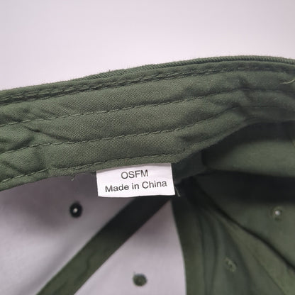 Unbranded Strapback Hat Green One Size Adjustable Solid Blank Outdoor