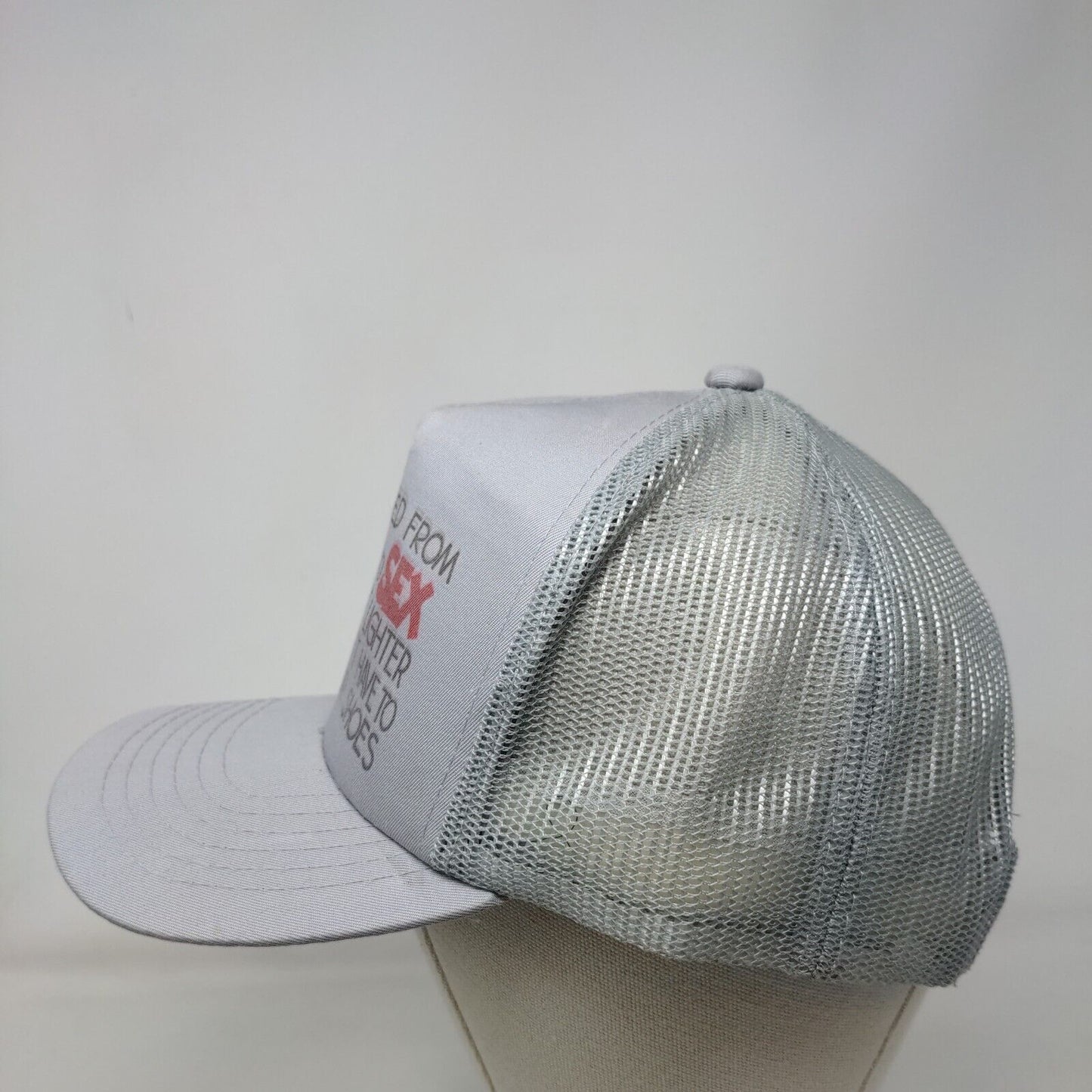 I've Changed From Bowling To Sex Snapback Trucker Hat Gray OSFA Mesh Back