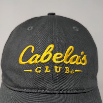 Cabela's Club Men's Slideback Hat Gray OSFM Embroidered Logo