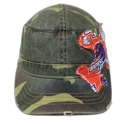 Boise State Broncos NCAA OTTO Army Cap Green Orange One Size Camo Rhinestone Hat