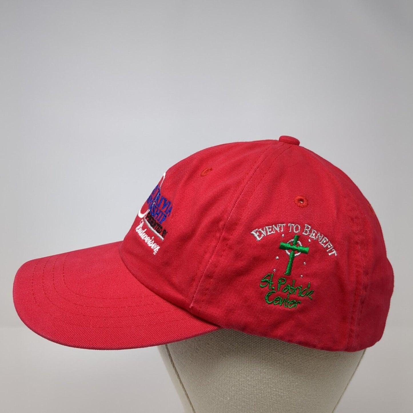 Sports Trivia Championship Budweiser Slideback Hat Red One Size 6 Panel