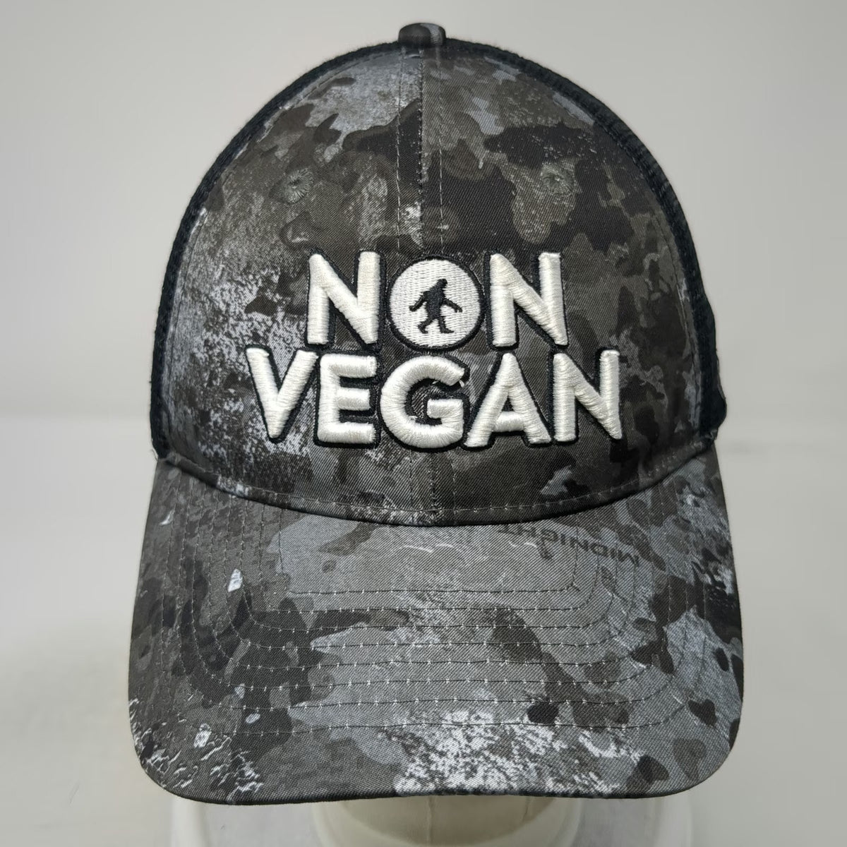 Jack Link's Trucker Hat Gray One Size Camo Bigfoot Non Vegan Feed Your Wild Side