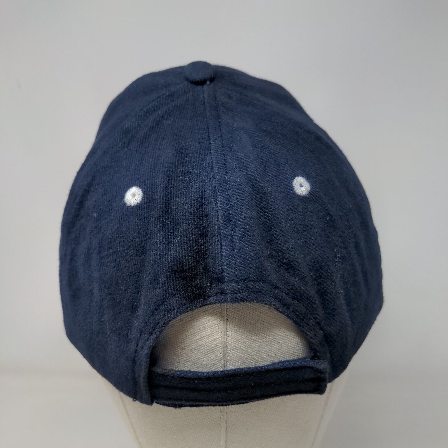American Eagle Strapback Hat Blue One Size Embroidered Patriotic 6 Panel