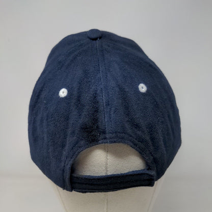 American Eagle Strapback Hat Blue One Size Embroidered Patriotic 6 Panel