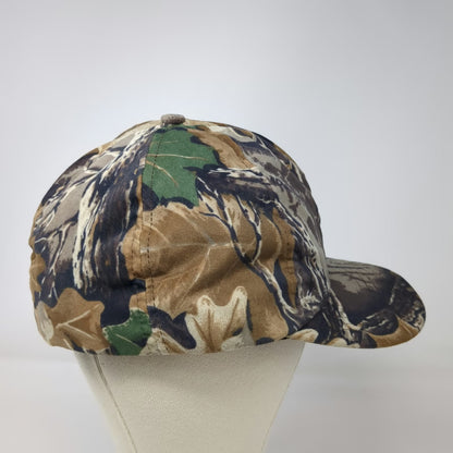 Cabela's Baseball Cap Brown Camo L Ear Flaps Advantage Hunting Woods Outdoor Hat