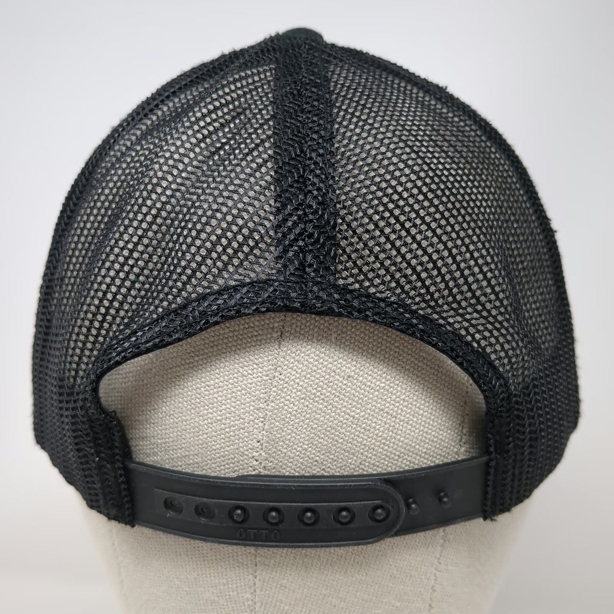 Otto Trucker Hat Black Orange White One Size Precision Shooting Mesh Snapback