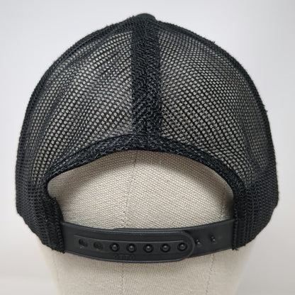 Otto Trucker Hat Black Orange White One Size Precision Shooting Mesh Snapback