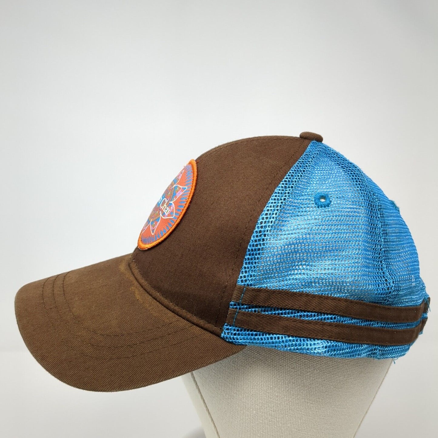 Bhakti Chai Snapback Trucker Hat Multicolor OS Adjustable Mesh Back 6 Panel