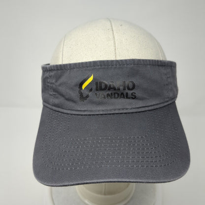 Idaho Vandals Strapback Hat Gray OSFA Sun Visor Hat Cap Graphic Logo