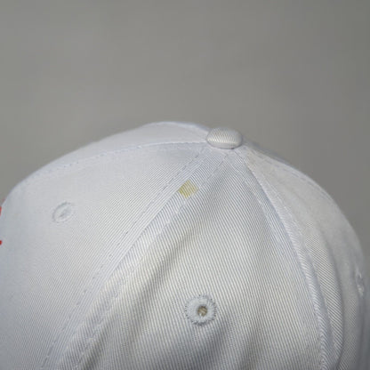 Born To Sparkle Strapback Hat White One Size Adjustable Glitter Embroidered