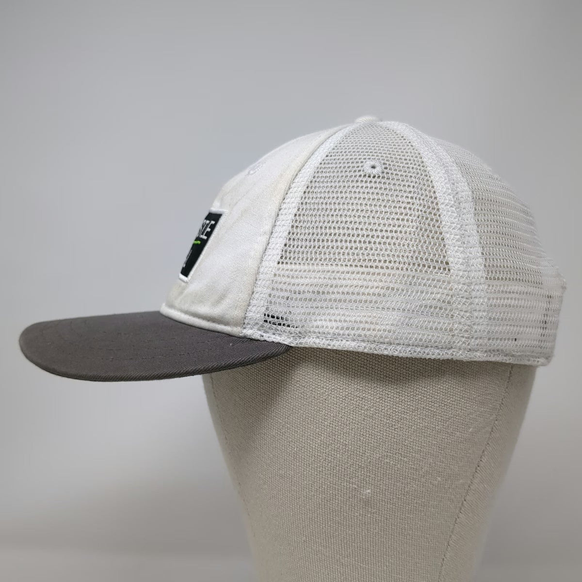 Run Before the Sun Co. Trucker Hat White One Size Hustle Is Real Mesh Snapback
