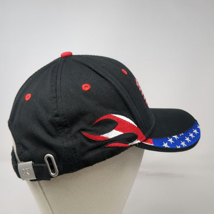 CAT Baseball Cap Black One Size American Flag Stars Stripes Slideback Hat Work