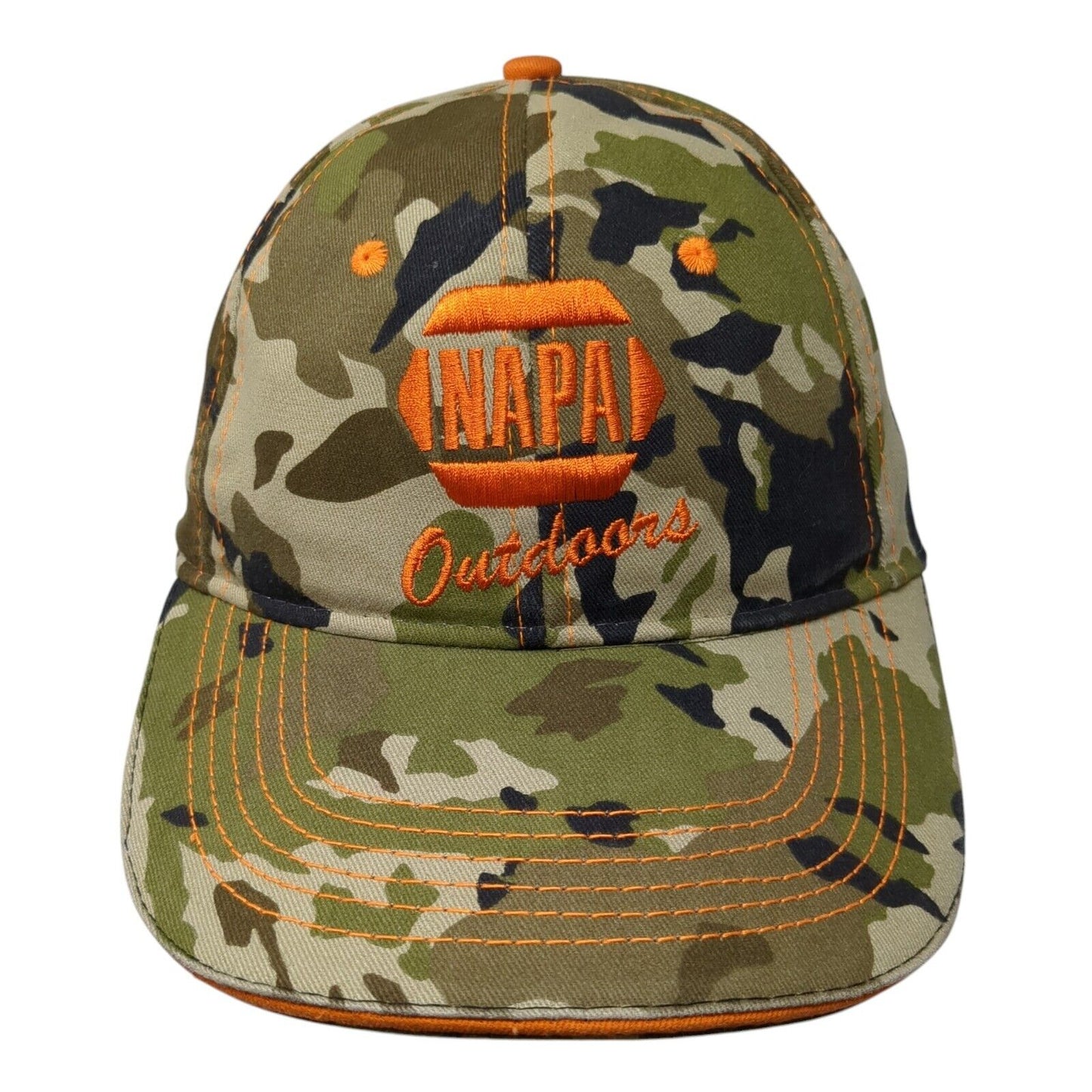 NAPA Outdoors Strapback Hat Camouflage One Size Adjustable 6 Panel