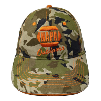 NAPA Outdoors Strapback Hat Camouflage One Size Adjustable 6 Panel