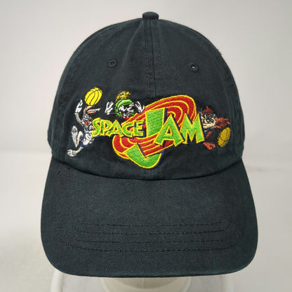 Warner Bros Space Jam Baseball Cap Hat Black Bugs Bunny Marvin Taz Vintage