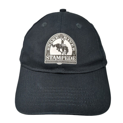Snake River Stampede Youth Strapback Hat Black One Size Port & Company Cotton