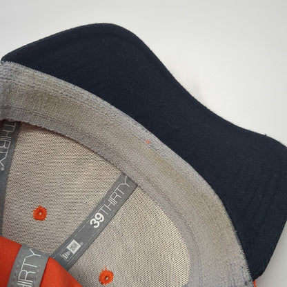 Virginia Cavaliers NCAA New Era Cap Orange Blue White M 39THIRTY Stretch Fit Hat