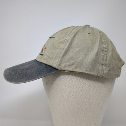 Port and Company Baseball Cap Beige Blue One Size Portneuf River Fishing Hat