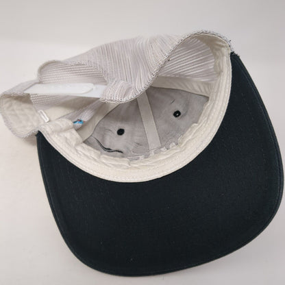 WTF What The Fin? Snapback Trucker Hat Blue OS Adjustable Mesh Back Richardson