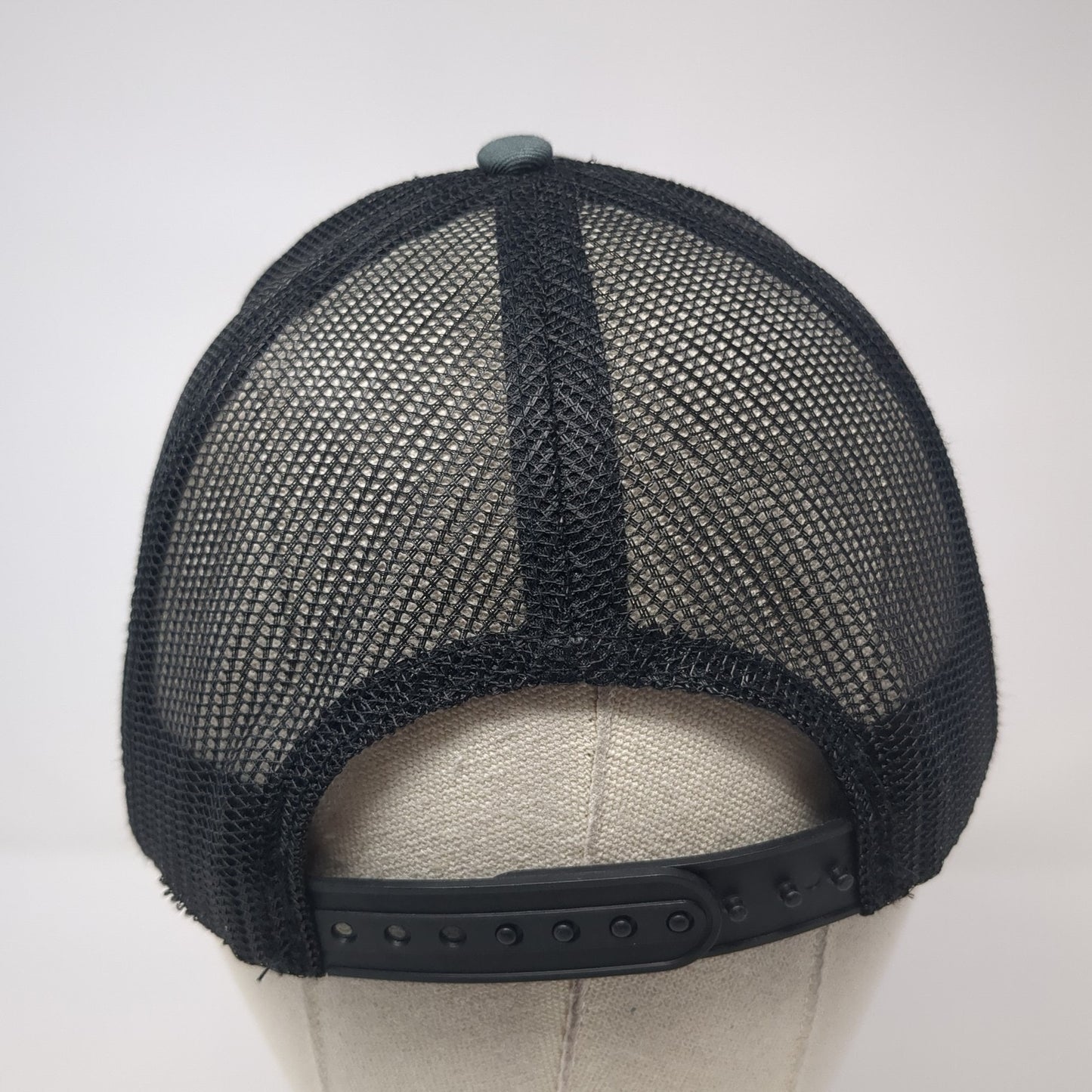 Nadalie USA Snapback Trucker Hat Black One Size Adjustable Mesh Back 6 Panel