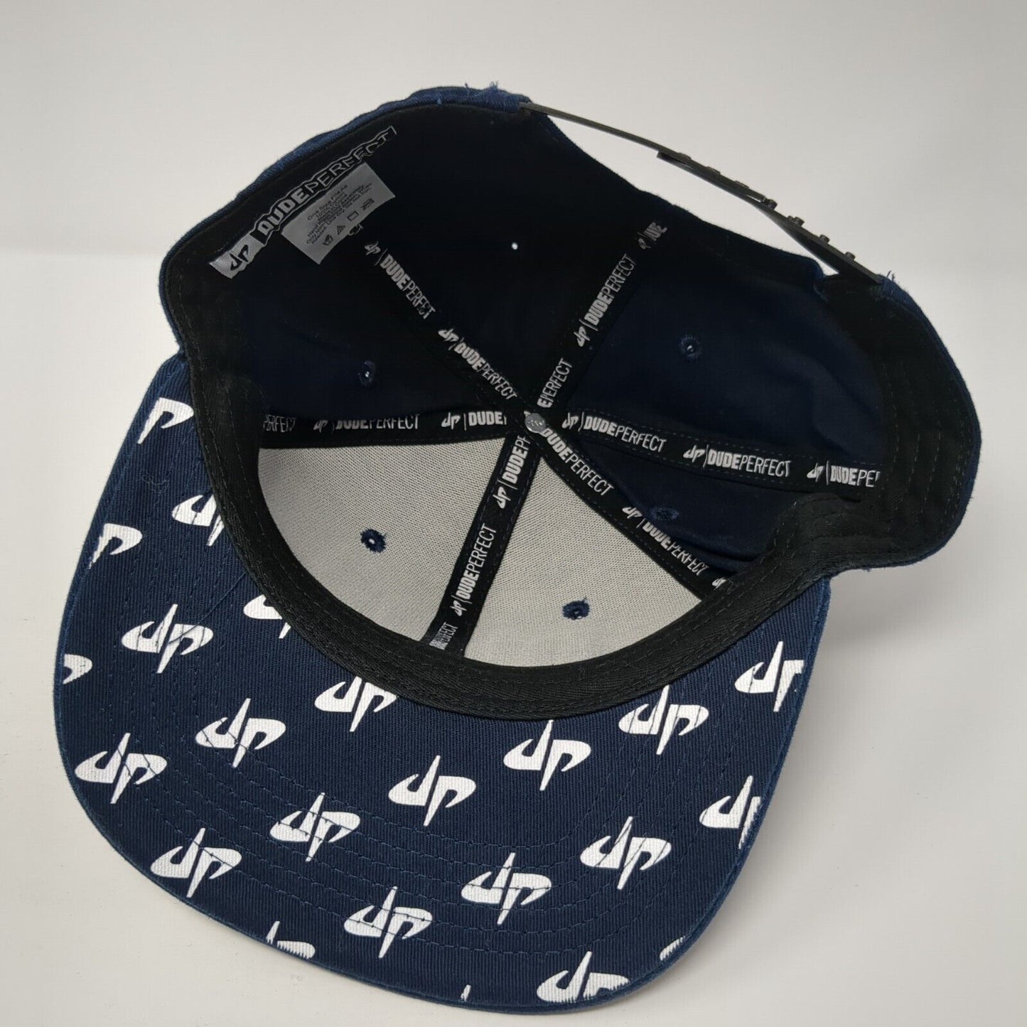 Dude Perfect Snapback Hat Blue One Size Adjustable Panda Monium Tour