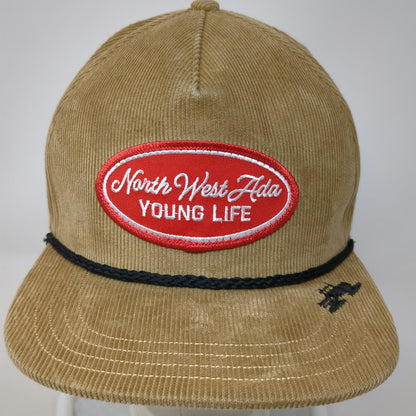 Spacecraft 5 Panel Brown One Size North West Ada Young Life Corduroy Rope Hat