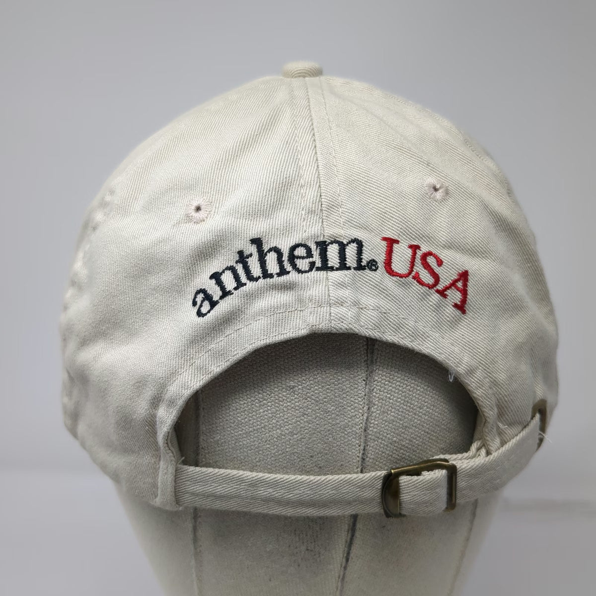 Alternative Apparel Baseball Cap Beige One Size I Heart Anthem USA Cotton Hat