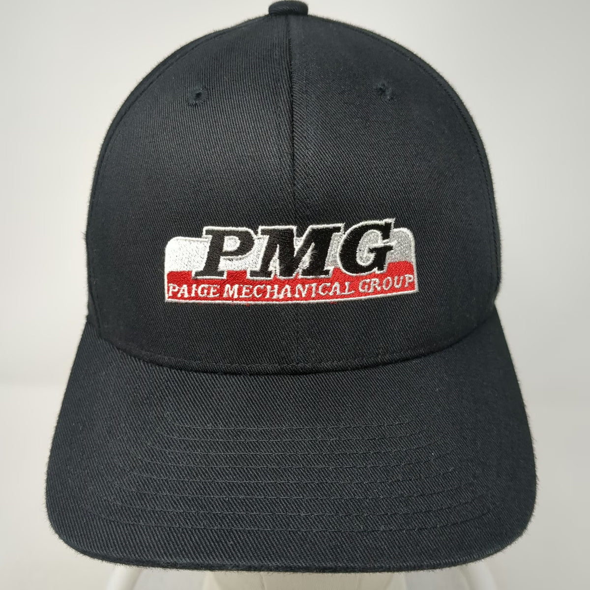 Port Authority Paige Mechanical Group Baseball Cap Black M Fitted Flexfit Hat