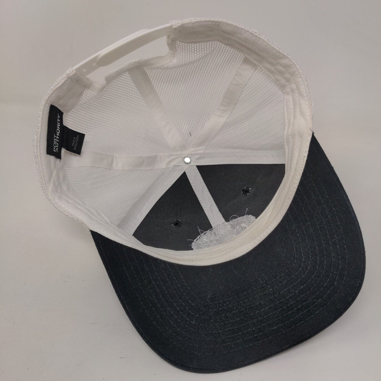 Remedy Snapback Mesh Back Trucker Hat Black One Size Port Authority