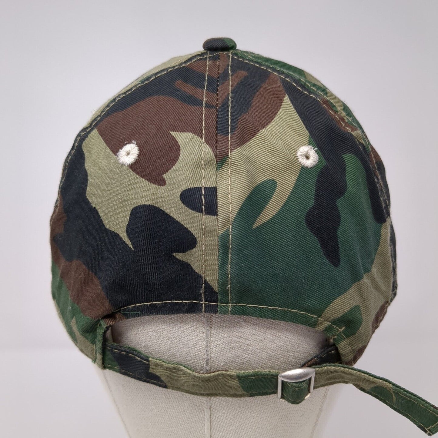 USA Flag Patch Slideback Hat Camo One Size Adjustable Signatures