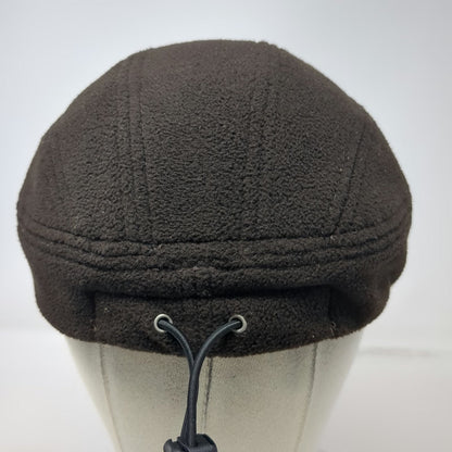 Stussy Baseball Cap Brown One Size Fleece 5 Panel Embroidered Logo Toggle Hat