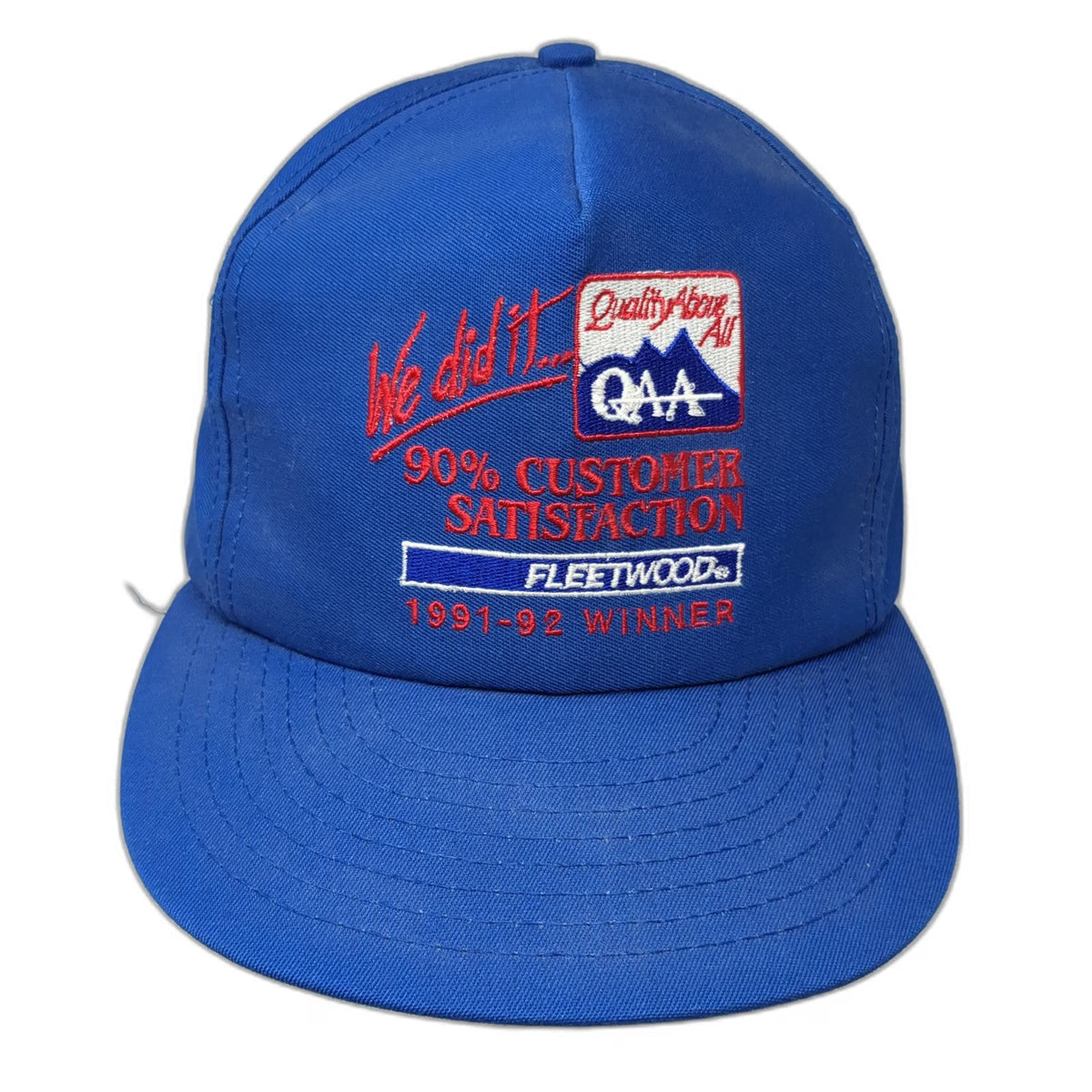 Louisville Mfg. Co. 5 Panel Blue One Size Hat Fleetwood 1991-92 Winner Snapback