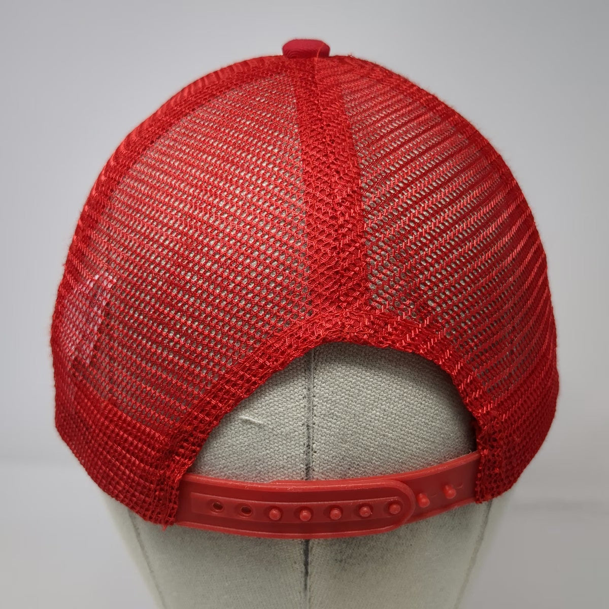 Spirit Trucker Hat Red White One Size Snapback Novelty Dick's Morning Wood Gag