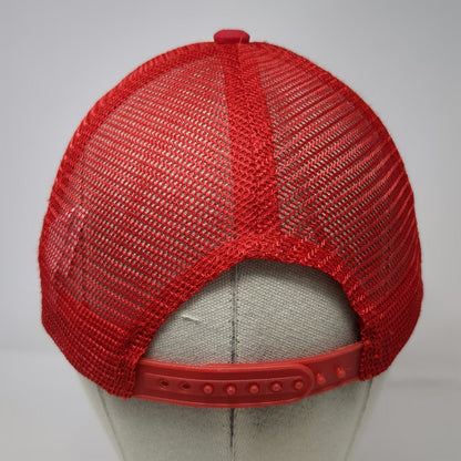Spirit Trucker Hat Red White One Size Snapback Novelty Dick's Morning Wood Gag