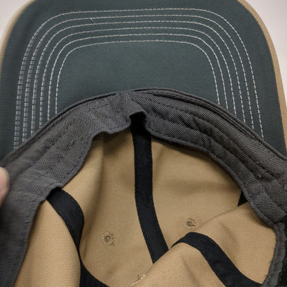 Nike Baseball Cap Brown One Size Contrast Stitch White Swoosh Golf Strapback Hat