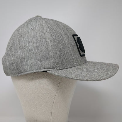 Black Clover Snapback Hat Gray One Size Live Lucky Clover Logo Flexfit 110 Tech
