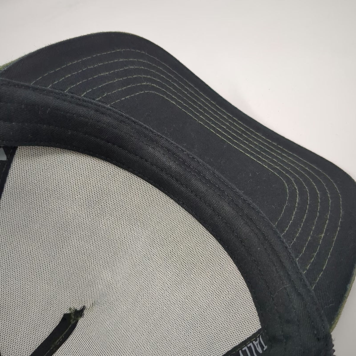 Top of Tamarack Trucker Hat Black One Size Mesh Back Landscape Mountains hat