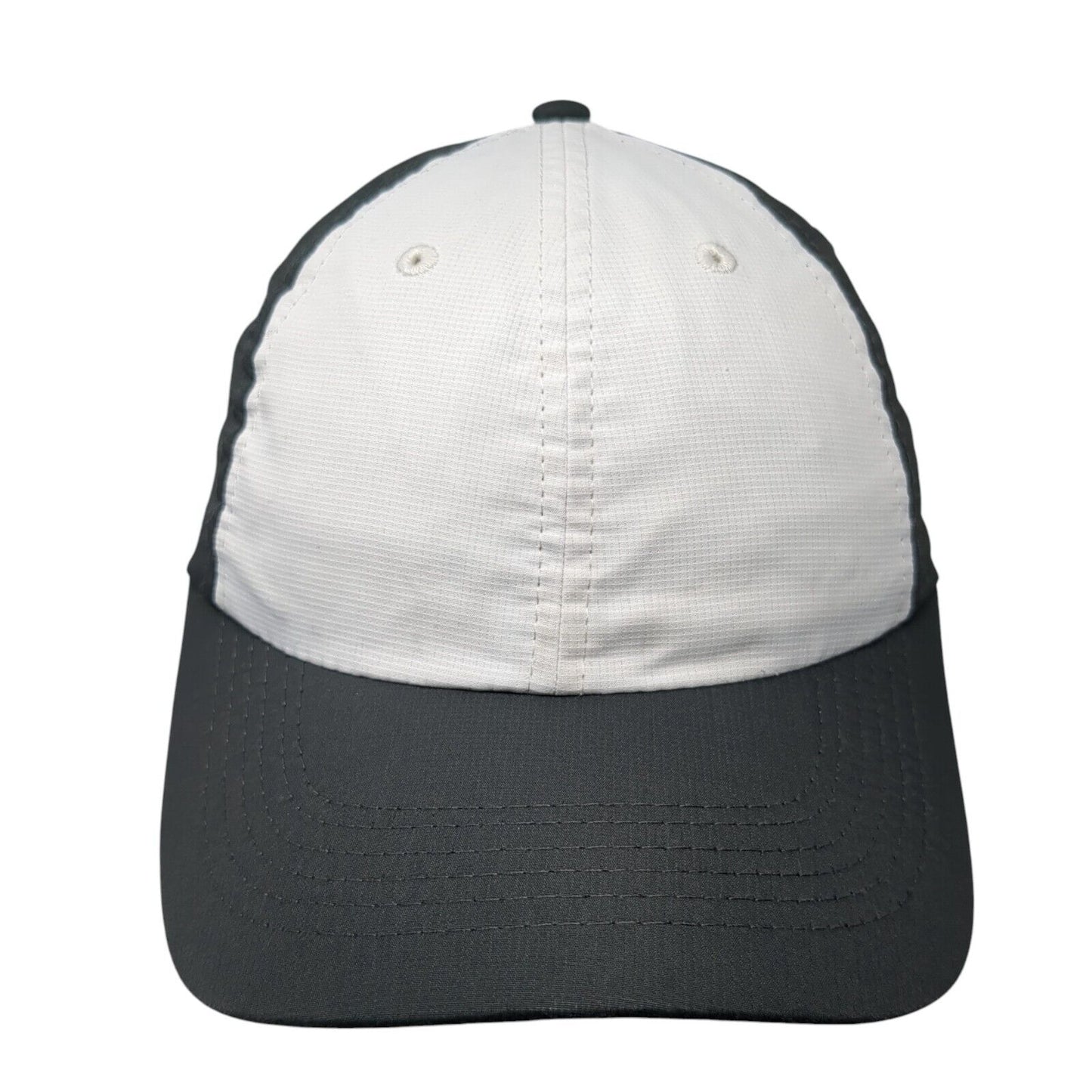Imperial Strapback Hat Gray One Size Adjustable Colorblock Plaid Blank