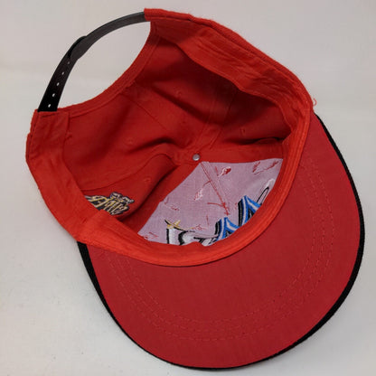 Unbranded Boy's Snapback Hat Red Adjustable Embroidered SMBI Logo Wings
