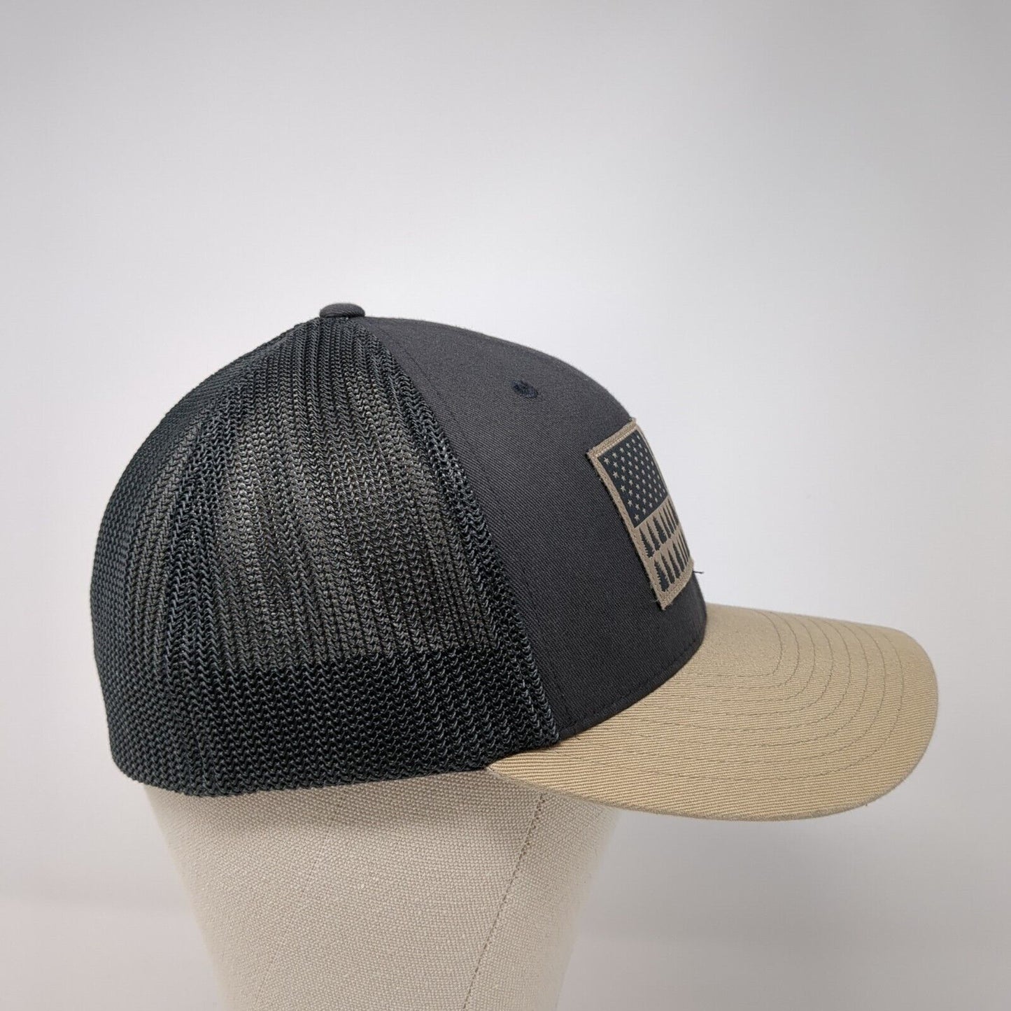 Tree Flag Fitted Trucker Hat Multicolor L/XL Adjustable Mesh Back Columbia